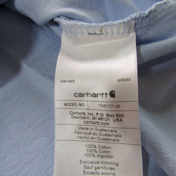 Carhartt Men's Loose Fit Heavyweight Short Sleeve C Graphic T-Shirt Fog Blue TK6 - Picture 3 of 3